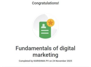 fundamntl of digital marketing karishma